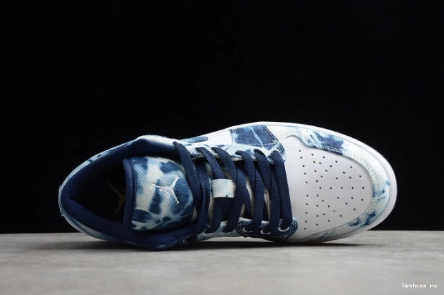 Washed Denim Jordan Low 1 CZ8455-100 1115